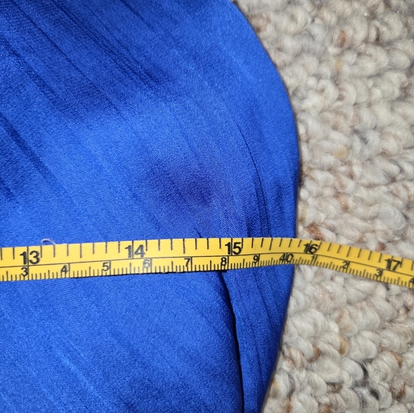 Elegant Blue Halter Dress - Picture 3 of 4